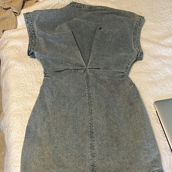 bobbles and lace denim dress - Picture 4 of 4
